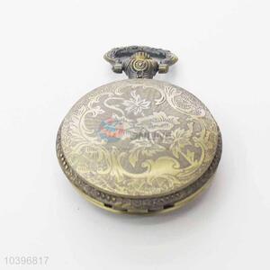 Quartz Movement Skeleton Pocket Watch