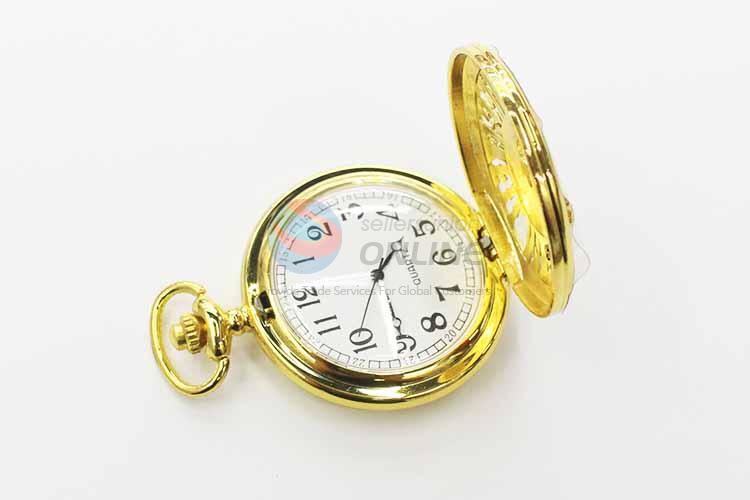 Quartz Movement Skeleton Pocket Watch