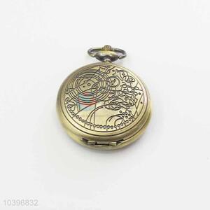 Hollyween Quartz Movement Skeleton Pocket Watch