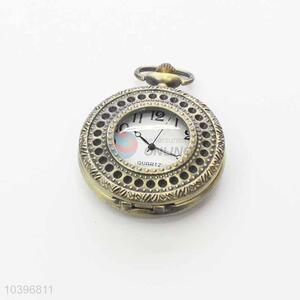 Quartz Movement Skeleton Pocket Watch