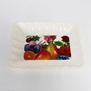 New product fruit pattern plastic plate