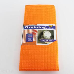 Orange Color Absorbent Slip Kitchen Table Mat