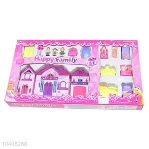 Custom Happy Family Villa Model Fancy Toy Set Plastic Toy