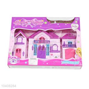 Colorful Happy Family Villa Model Plastic Fancy Toy Set