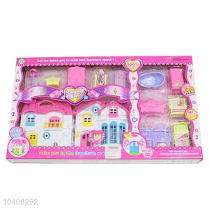 Popular Dream Home Villa Model Fancy Toy Set With Light And Music