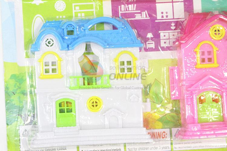 Girl Plastic Villa Toy Furniture Set for Game Play