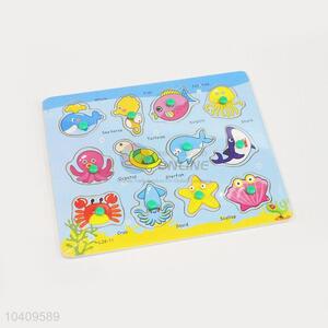 Wholesale Marine Animals Wooden Puzzles Set