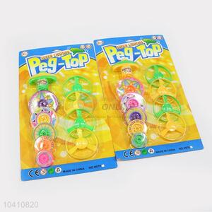 Fancy Design Flashing Top Gyro Peg-Top Flying Saucer