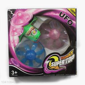 China Manufacturer Kids Plastic Flash Space Gyro Spinning Top Peg-Top