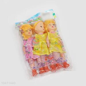 3pcs 9 Cun Little Girls <em>Dolls</em> Set