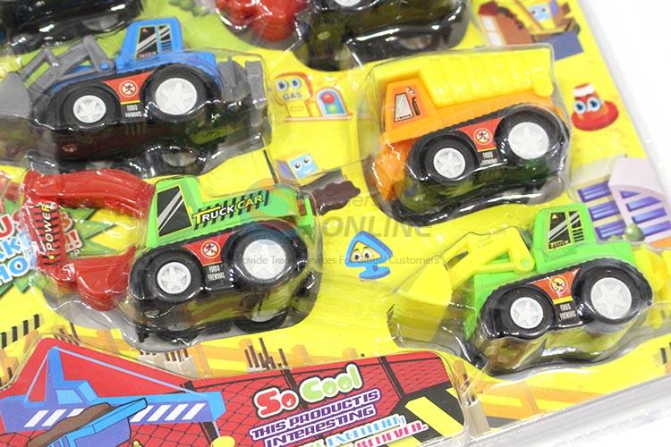 Factory Wholesale 9pcs Pull-back Engineering Trucks for Sale