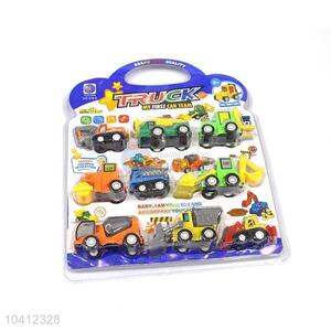 Wholesale Supplies 9pcs Pull-back Engineering Trucks for Sale