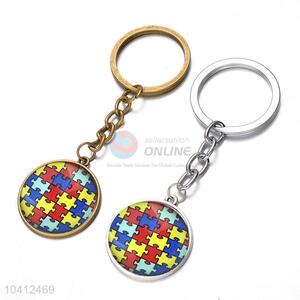 Simple Design Colorful Alloy Keychain Cheap Key Ring