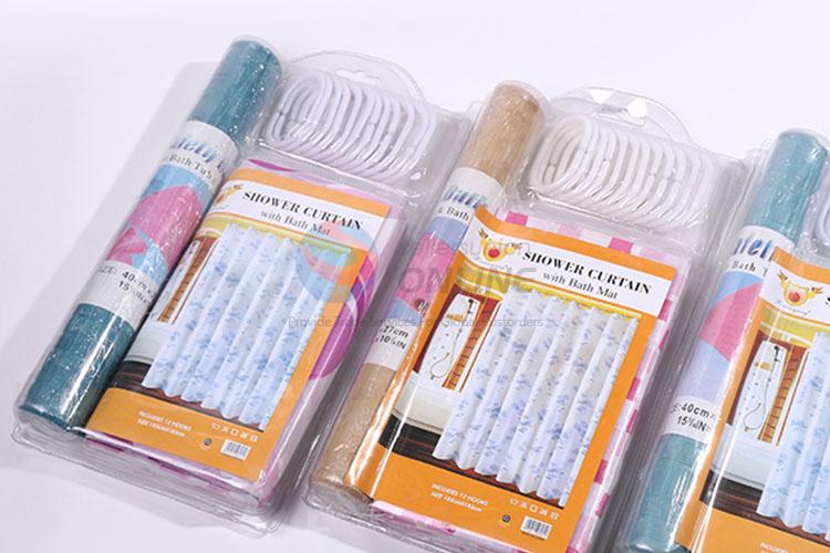 Delicate design new arrival shower curtain bath curtain set