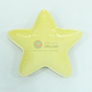 Direct factory good quality starfish shaped ceramic plate