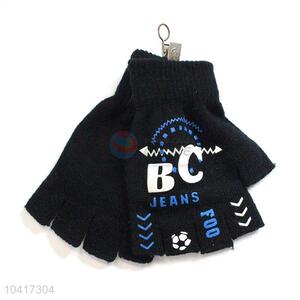 Recent design half-finger warm knitted gloves for adults