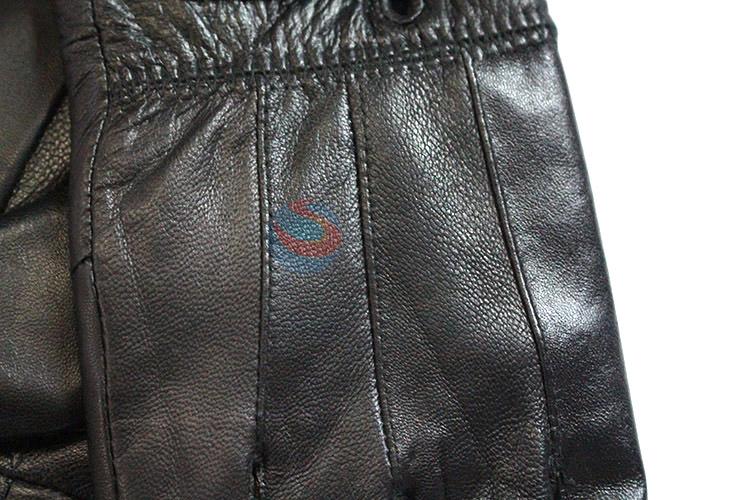 High quality promotional men genuine leater warm gloves