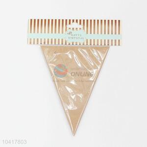 Custom golden triangle pennant flags