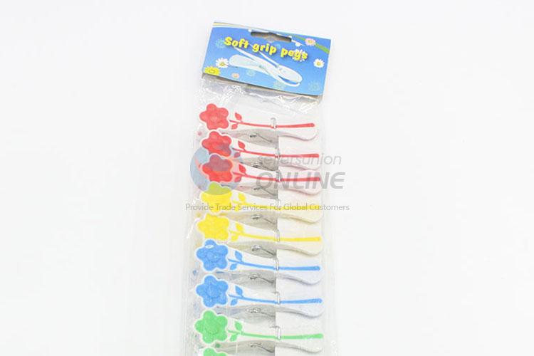 12Pcs/set Heavy Duty Clothes Pegs Plastic Hangers Racks