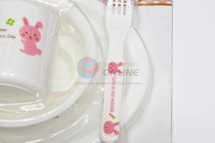 Simple Cute Bowl Fork Cutlery Dinnerware Set Kitchen Tableware