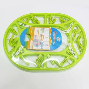 Top Quality Green Color Hanger <em>Racks</em> Baby <em>Clothes</em> Hooks Organizer Hangers