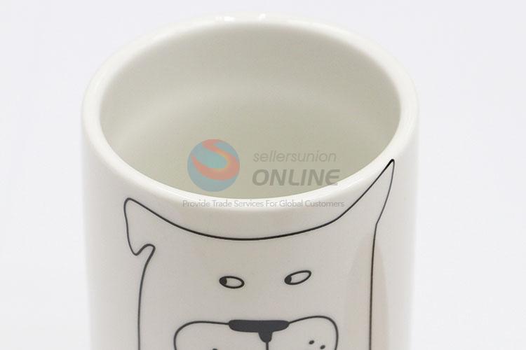 Cartoon Dog Design Ceramic Large Capacity Storage Bottle Sealed Cans