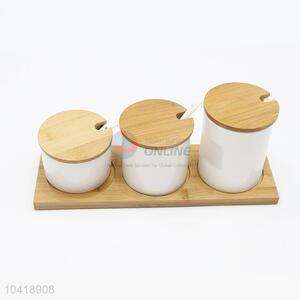 Simple Style Ceramic Cooking Tools White Ceramics Spice Jar