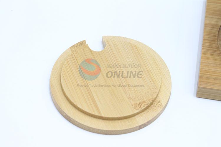 Top Quality Sugar Can 3 pcs Wood Holder Spice Storage Wood Lid