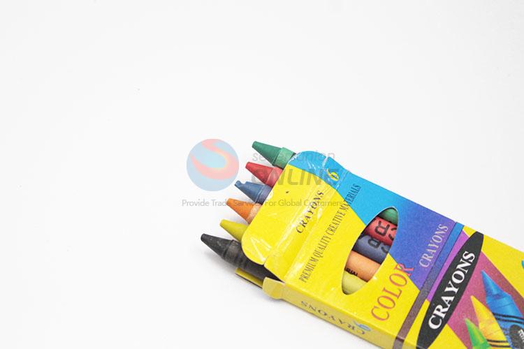 Non-toxic Kids Colorful Crayon 6Pcs