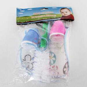 Good quality 4pcs feeding bottle&brush set