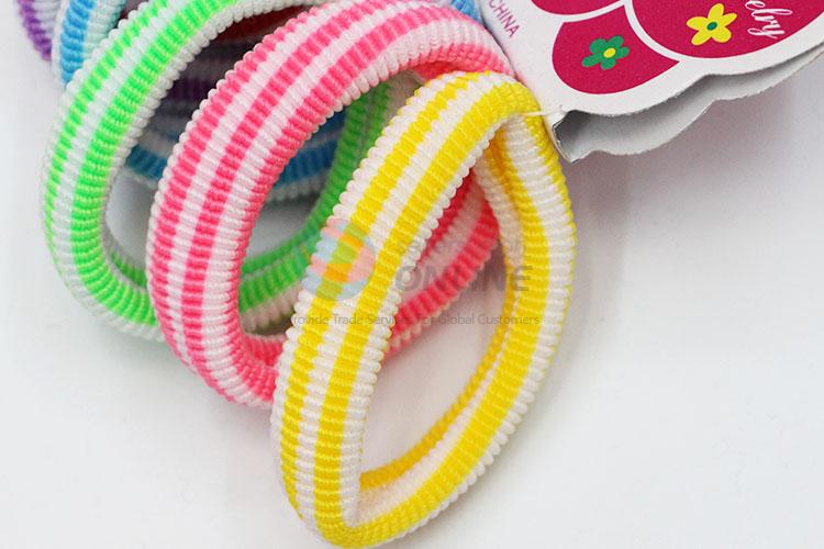 Cheap Colorful Hair Rings Set