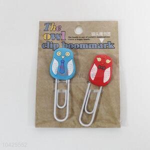 2PCS Owl Clip Bookmark Paper Clip