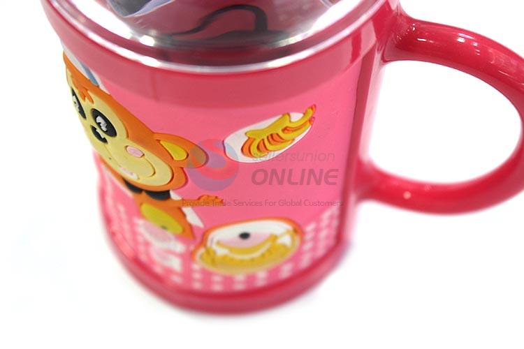 Nice Cartoon Monkey Pattern Plastic Water Cup/Mug for Sale