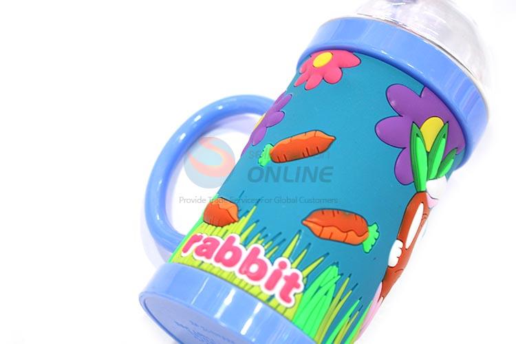 Cute Rabbit Pattern Blue Plastic Water Cup/Mug for Sale