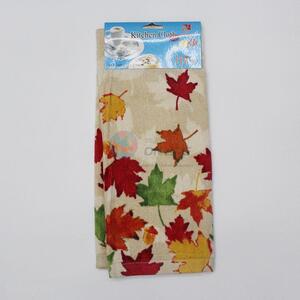 100% cotton leaves design kitchen hand towels