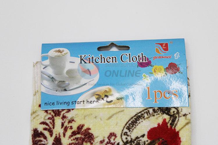 100% cotton velour pigment print tea towel printing kitchen towels factory supplier