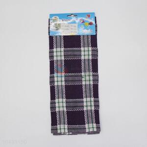 Cotton grid tea towel, cheap kitchen towel supplier