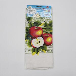 High Quality Cotton Apple Printing Tea Towel