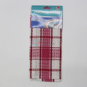 China Factory Grid Pattern Dish Towel Cotton Kitchen Tea Towel