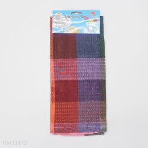 China Factory Grids Cotton Tea Towel With Good Quality