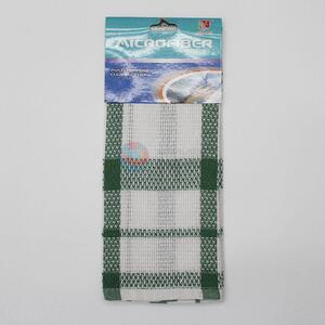Wholesale new product green cotton grid tea towel