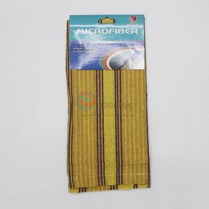 High Quality Yellow Stripes Tea Towel for Promotion