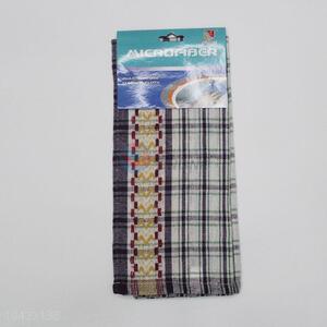 Factory directly cotton tea towel disposable checkered kitchen towel