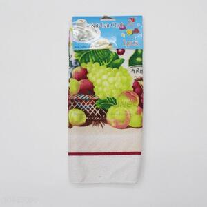 Factory Direct Fiber Fruit Pattern Tea Towel