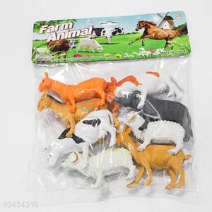 Recent Design 8 pcs Plastic Farm Animal Toy  Kids Toys Gifts
