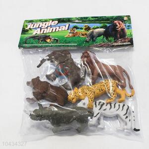Utility and Durable 6 Kinds Mixed Packaing Plastic Toy Wild Animal Model