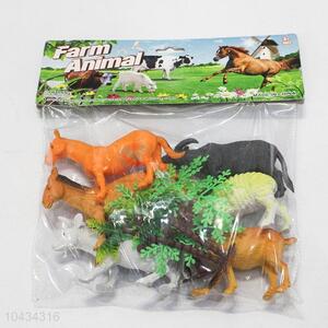 Excellent Quality 8 pcs Plastic Farm Animal Toy Kids Toys Gifts