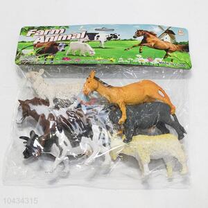 Good Quanlity 6 pcs Farm Animal Toys Plastic Models for Kids