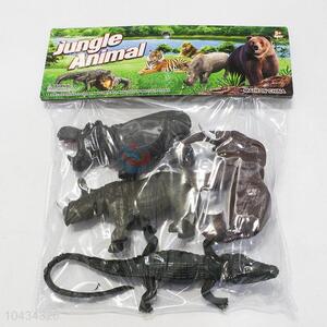 Factory Excellent 4pcs Forest Wild Plastic Toy Animal for Decoration