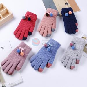Knitting Wool Gloves for Women